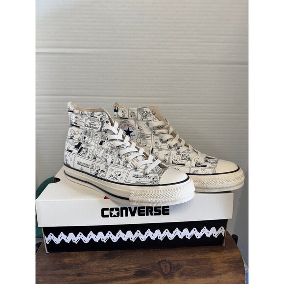 NEW Converse All Star PEANUTS CP HI Sneaker SZ Mens 8 - Picture 2 of 8